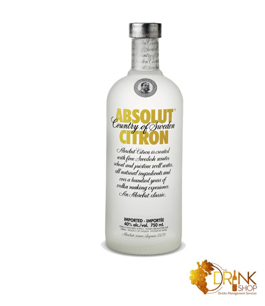 ABSOLUT CITRON(1LTR) – The Drink Shop Nigeria | Buy Drinks Online